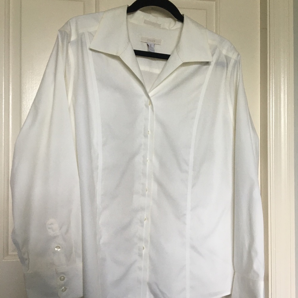 Chico’s XL White Collared Dress Shirt